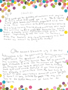 Stouffville Testimonial - D (Grade 6 Student)